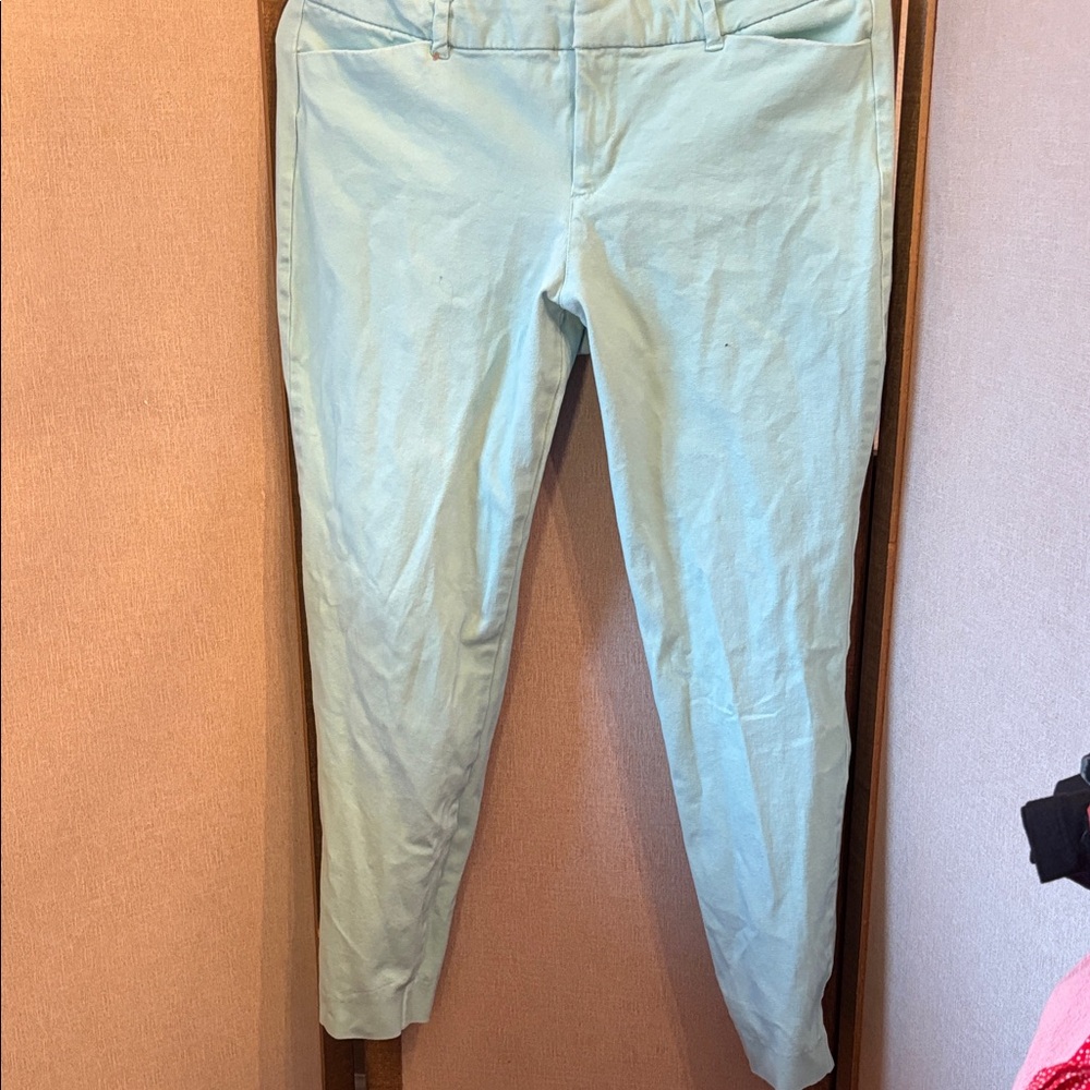 Old Navy Mint Green mid rise  Pixie Pants 12